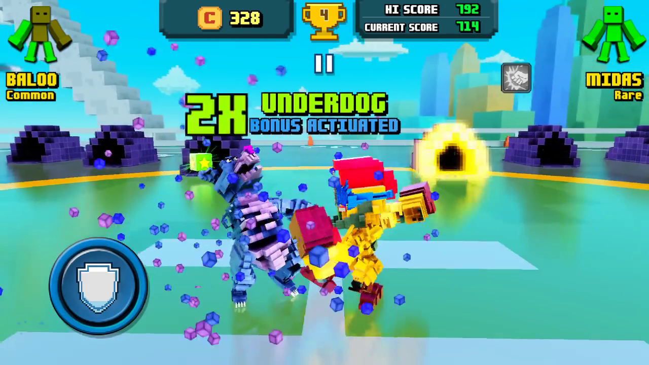 Super Pixel Heroes combat