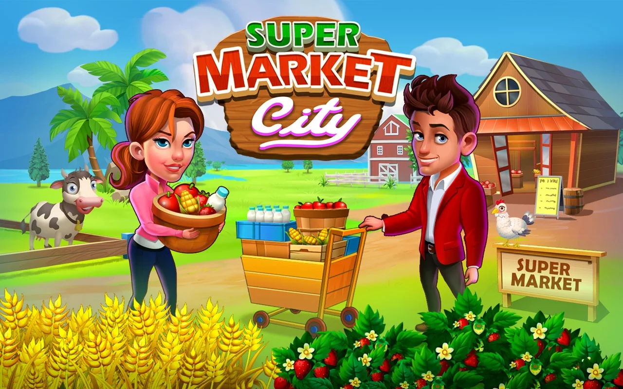 Super Market City: Farming Game key art