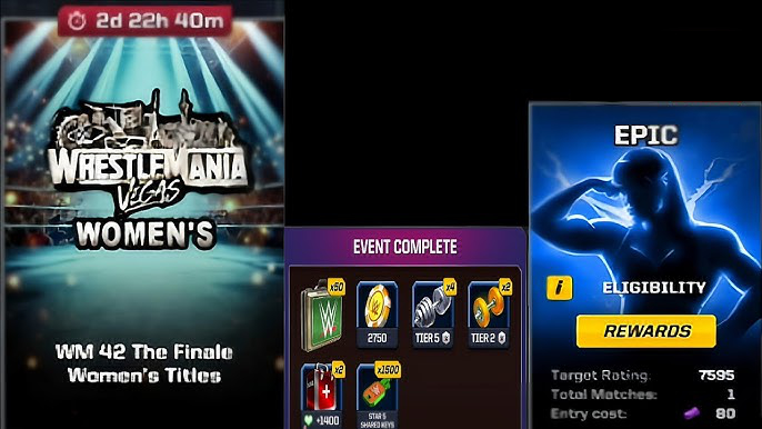 Event fight ladder
